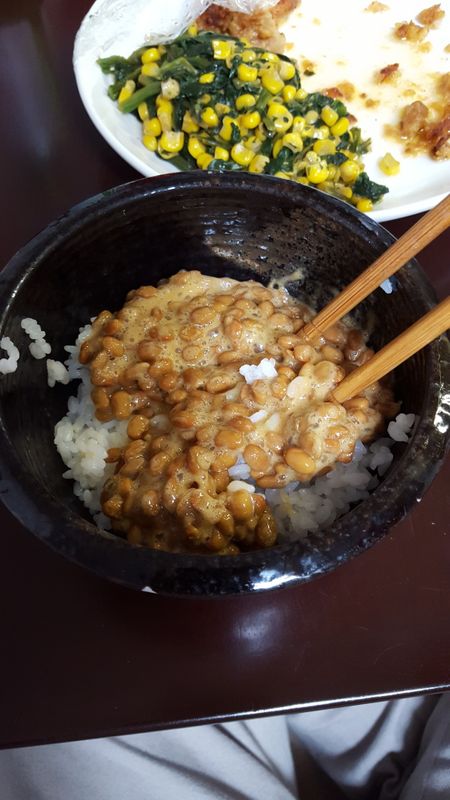 Eat natto 9 days after expiration. photo