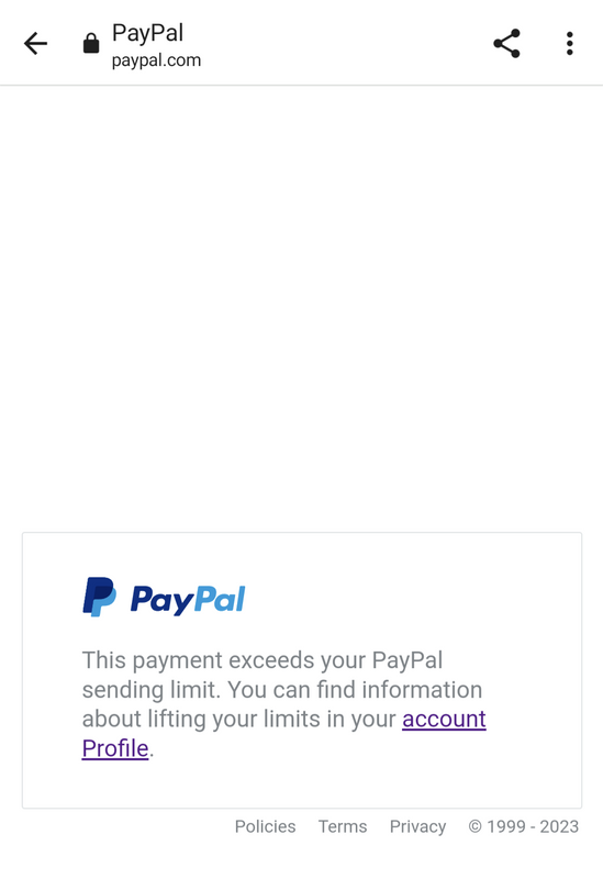 Can't Get Paid Via PayPal photo