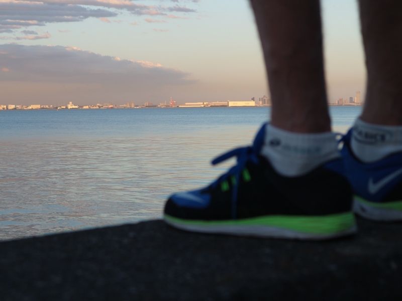 Tokyo bayside jogging just about about makes it worthwhile photo