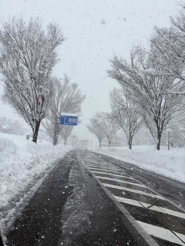 Winter walkability (or lack thereof) in rural Niigata photo