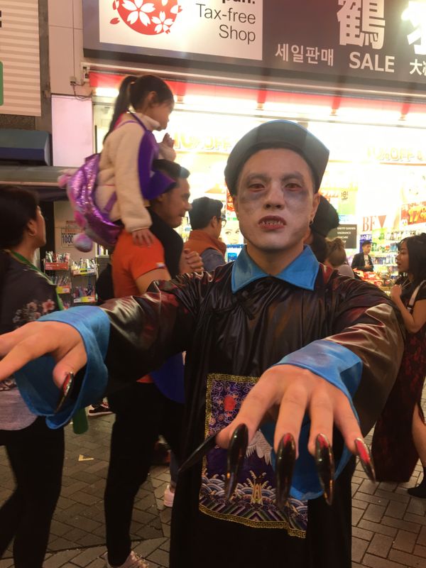 Halloween in Osaka, on the streets of Dotonburi photo