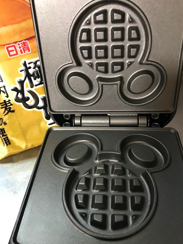 Cute food at home with a Mickey Mouse Waffle Maker photo