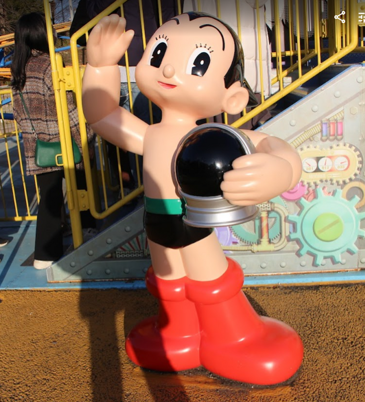 Celebrating he first character to be made a resident of a city in Japan photo