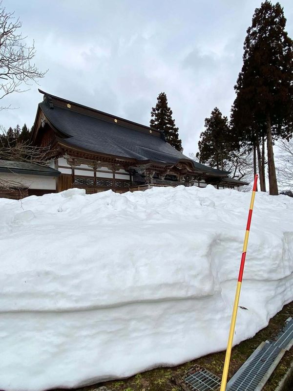 Signs of spring in snow country are different than elsewhere! photo