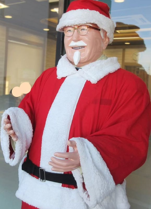 You know Christmas is coming in Japan when Colonel Santa appears! photo