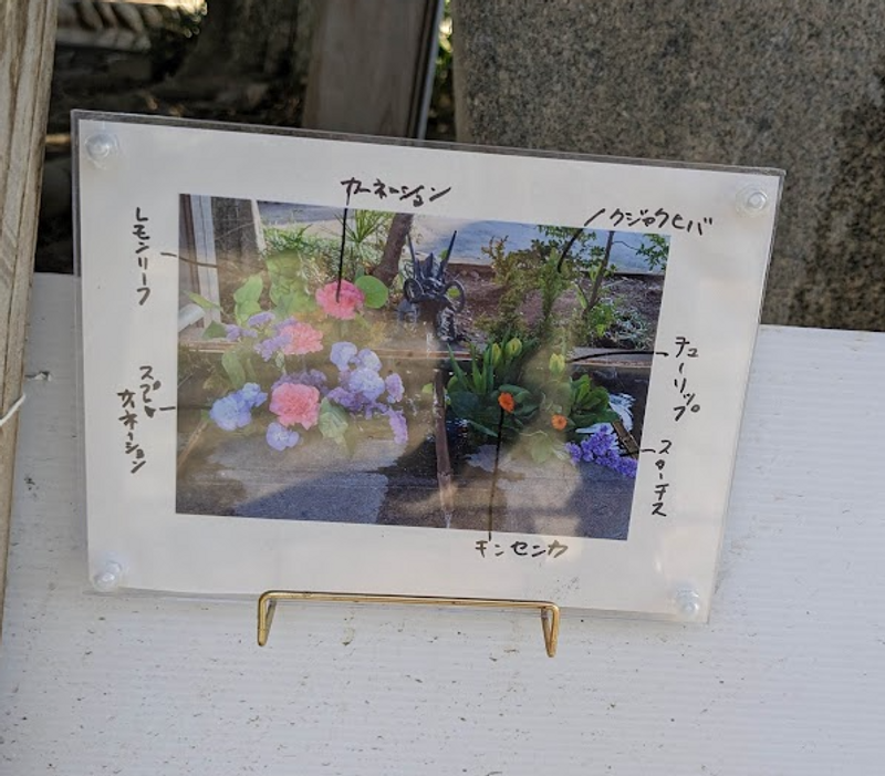 Hanachozu flowers explained; I wish more shrines would follow suit photo
