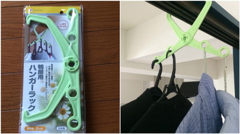 100 yen Store Hangers For Drying Laundry in Japan photo