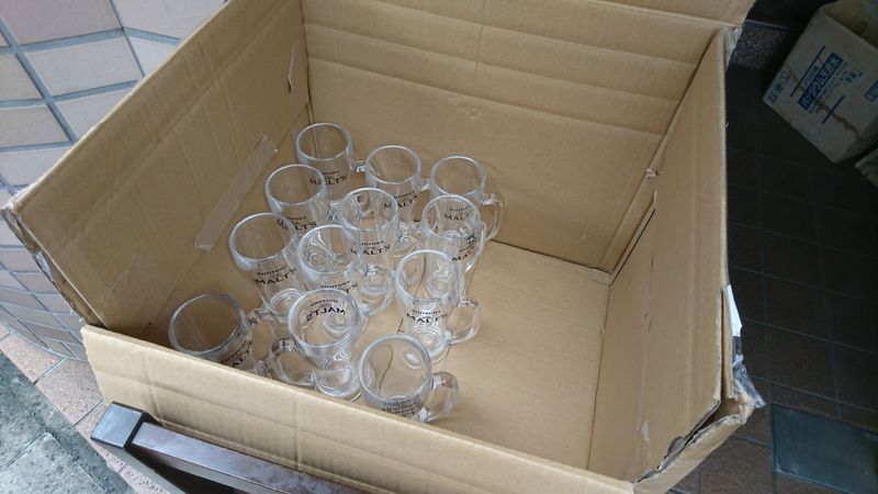 Scoring Free Glasses and Plates on the Street photo