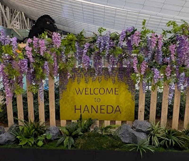 Arriving at Haneda Airport after a typhoon photo