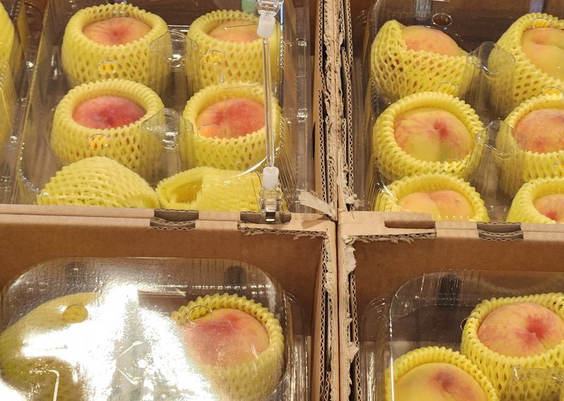 A not-so-peachy amount of plastic waste photo